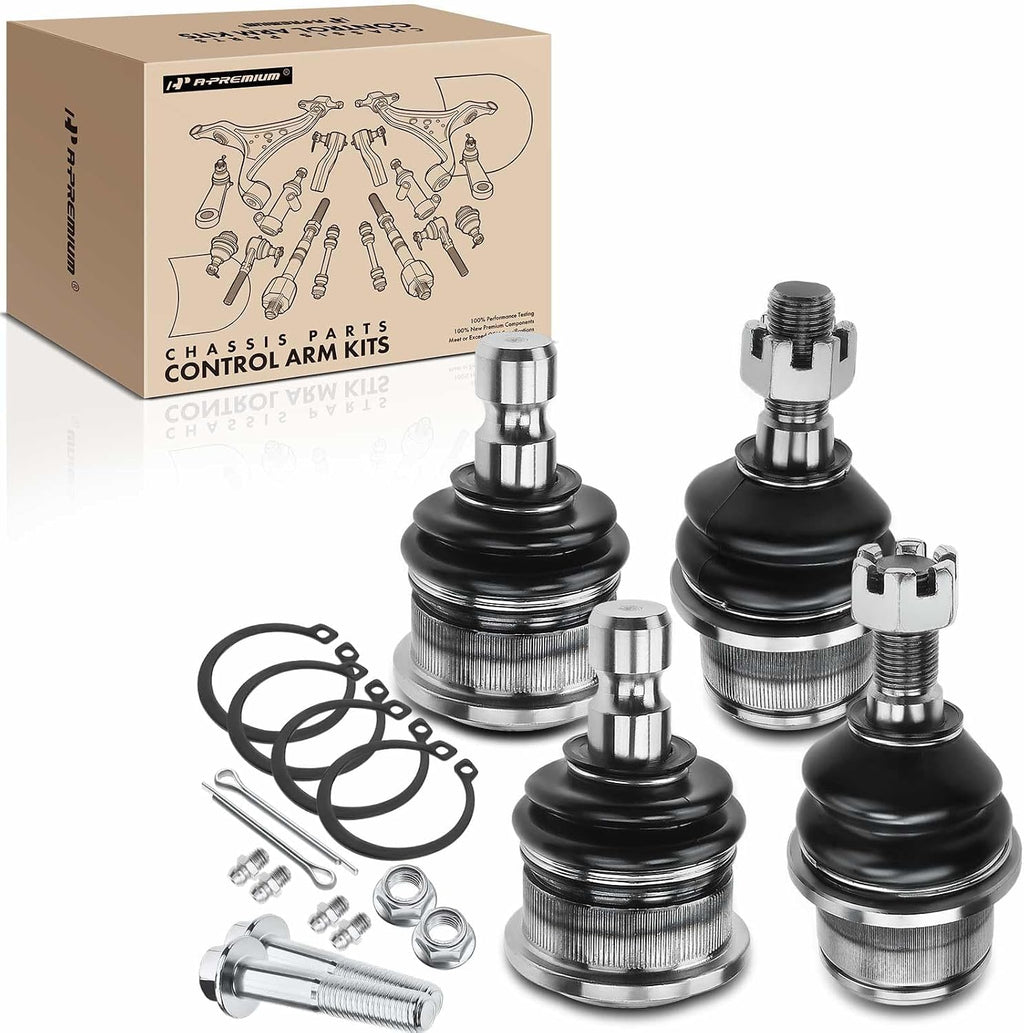 A-Premium Front Upper & Lower Ball Joint Kit, Compatible with Chevy, GMC
