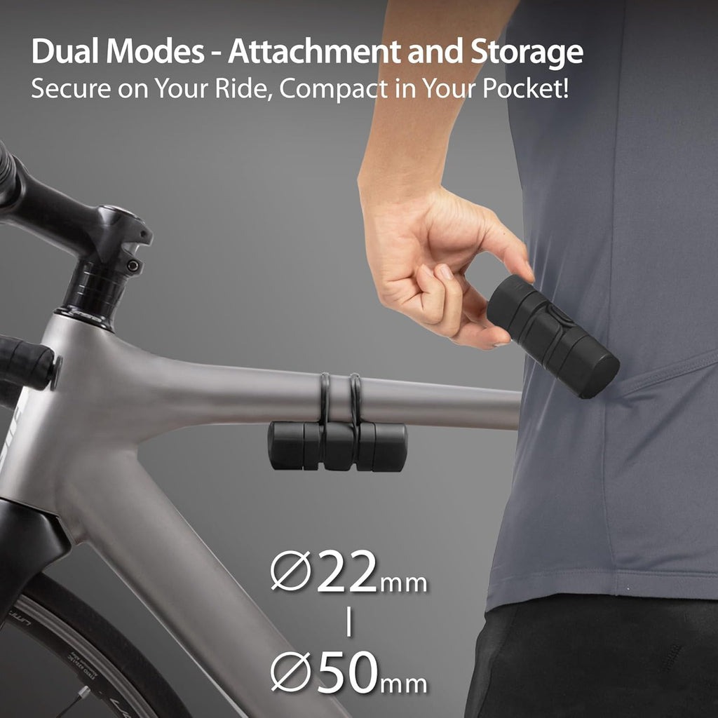 Bike Portable Tool Kit Lite, iF Design Award 12-in-1 Bicycle Tool Bag, Scratch-Free & Waterproof Silicone Capsule for