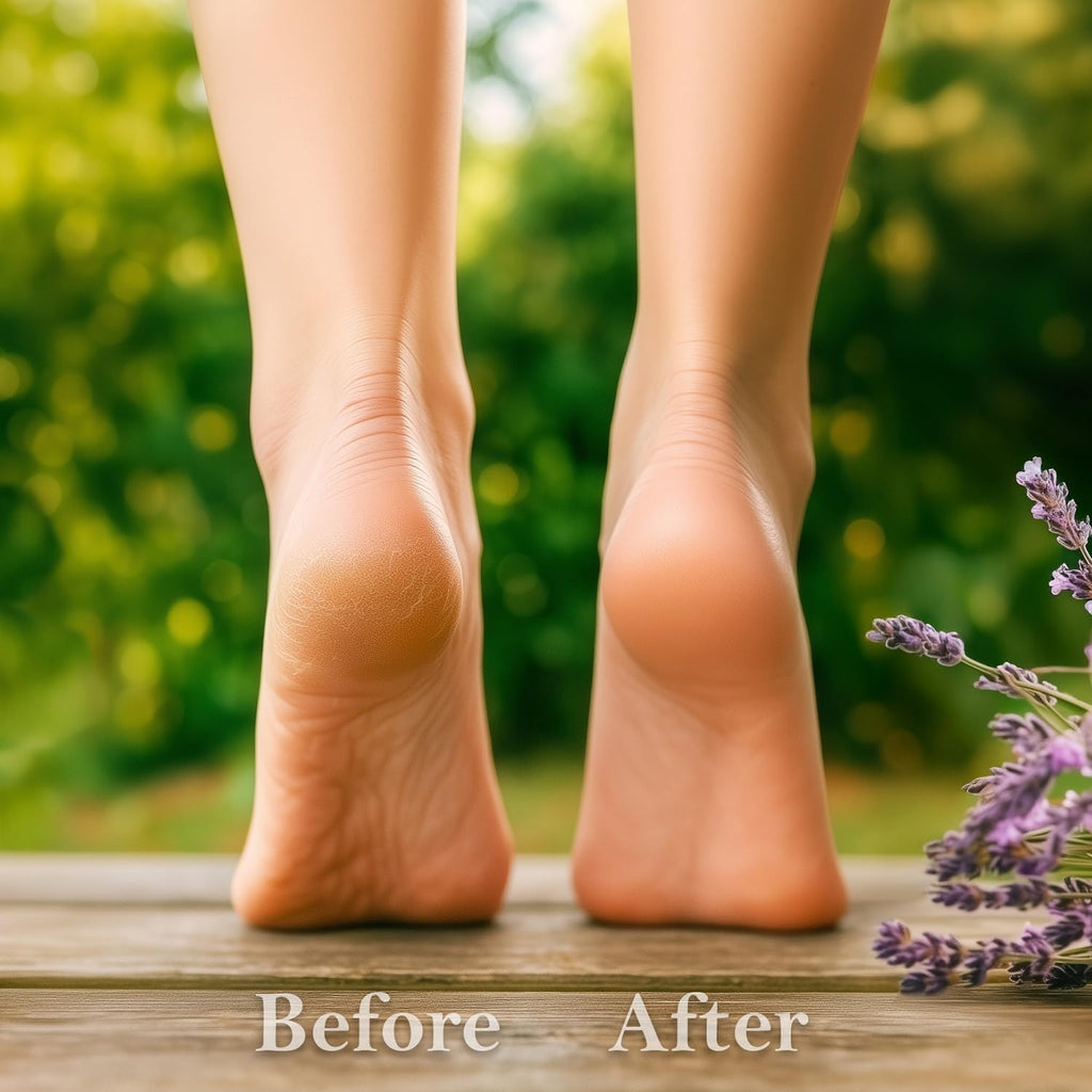 Dry Cracked Heel Repair Balm, Organic Foot Cream for Dry Feet & Callus | Deeply Moisturizes & Softens Dry Cracked