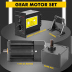 JIAWANSHUN 250W AC Gear Motor 0-270RPM Variable Speed with Bracket