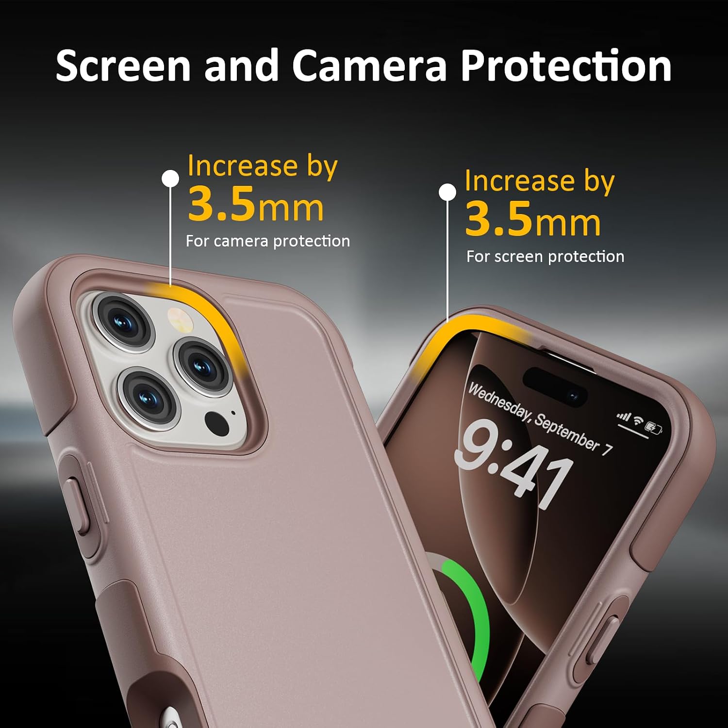 for iPhone 16 Pro Case, Compatible with MagSafe, Heavy Duty Shockproof Protective Phone Case, Anti-Drop Protection