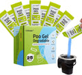Portable Toilet Powder, Eco Absorbent Gel Liquid Waste Gelling and Deodorizing, Poo Urine Powder for Emergency Toilet