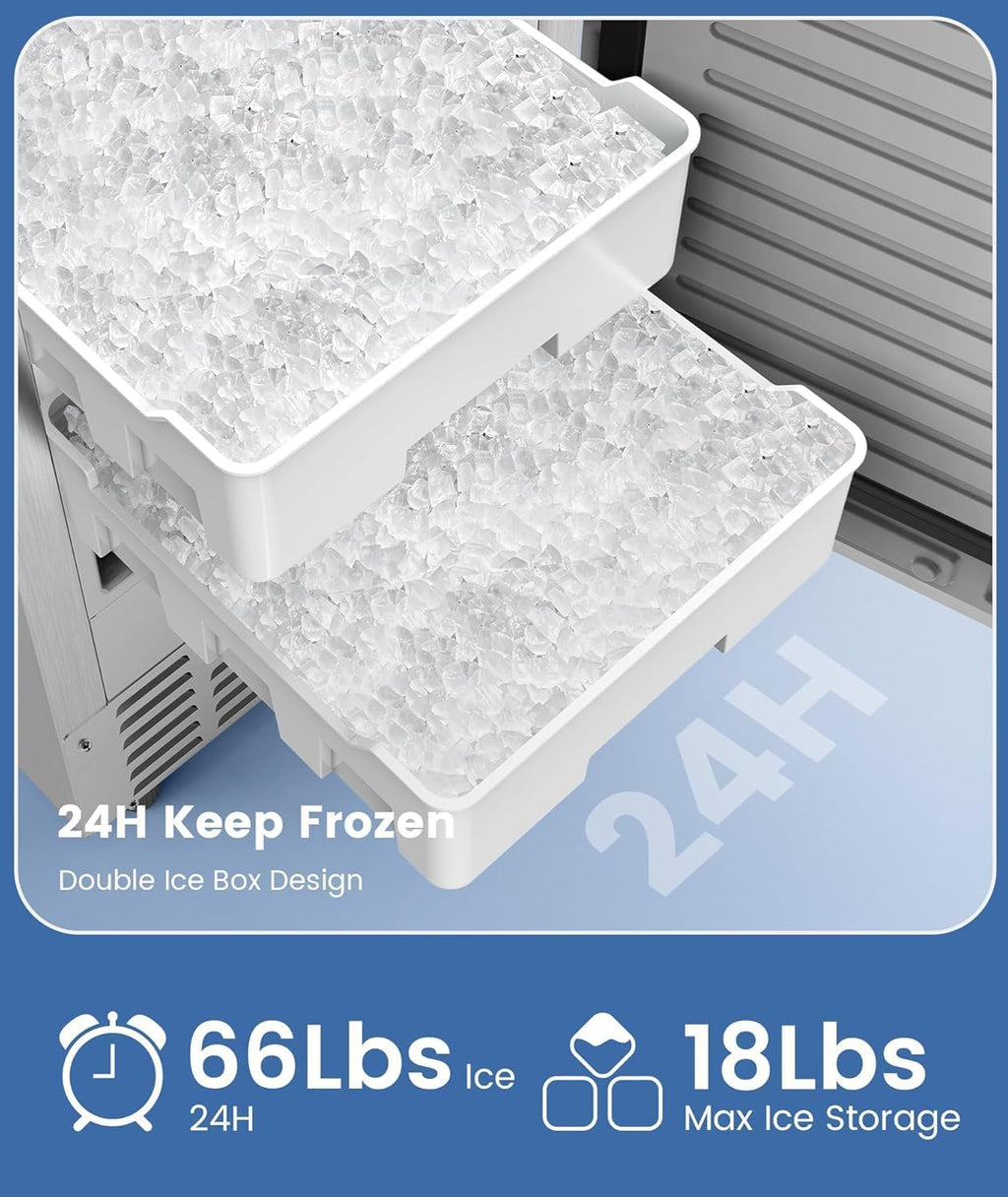Nugget Ice Machine, Commercial Undercounter Ice Maker