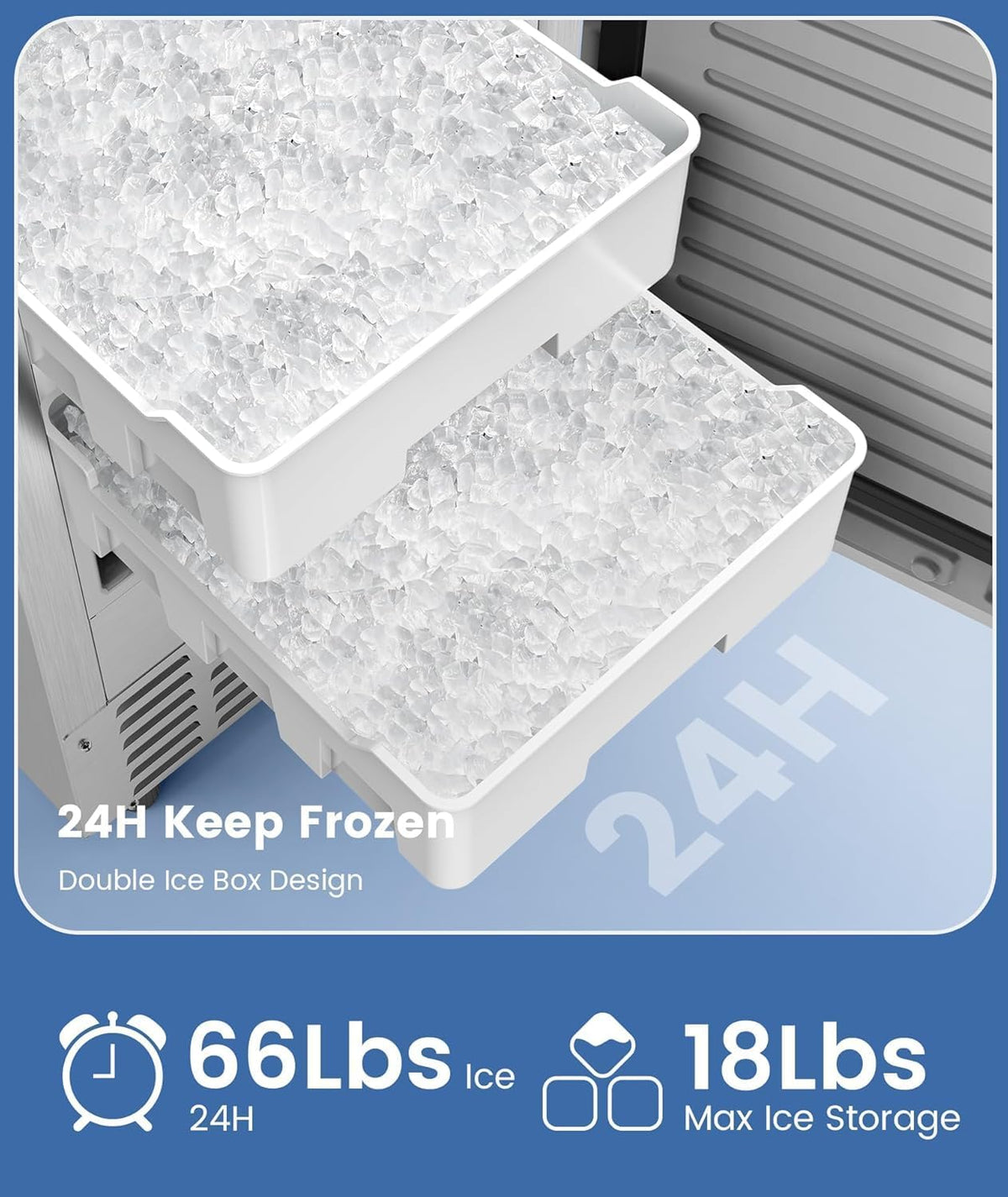 Nugget Ice Machine, Commercial Undercounter Ice Maker