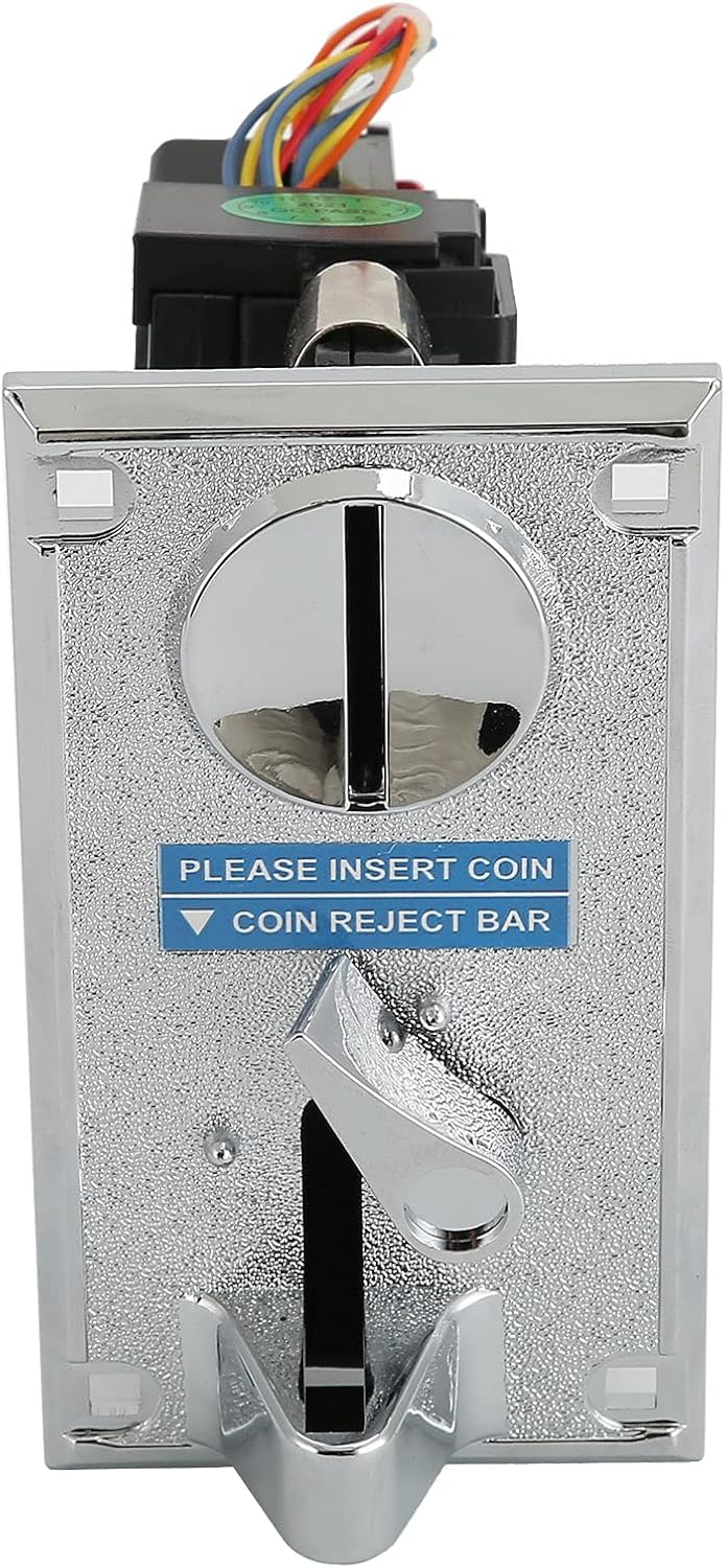 Coin Acceptor,Comparable Roll Down Coin Mech Acceptor Coin Selector CPU Programmable Electronic Coin Selector for