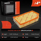 A-Premium 2-PC Engine Air Filter Compatible with Volvo