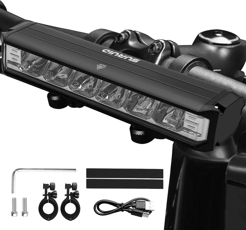 Super Bright LED Bike Light, USB Rechargeable Bicycle Headlight, Waterproof Bike Headlight, Waterproof Bike
