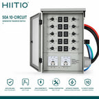 Manual Transfer Switch 50Amp 10Circuit Generator Transfer Switch Kit
