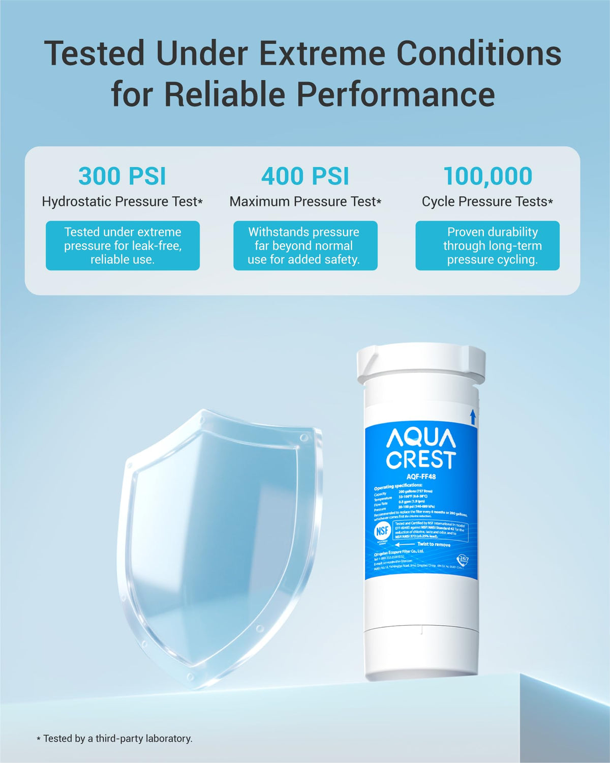 XWF Water Filter Replacement for GE WR17X30702, 2 Pack No chip