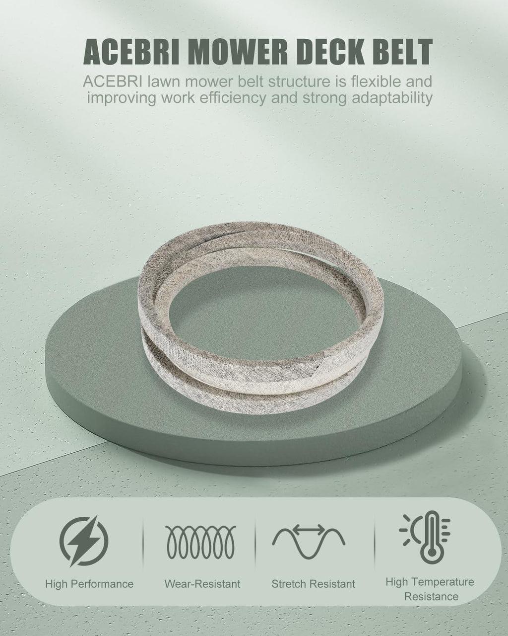 ACEBRI Deck Belt 38 Inch for Husqvarna 578453640