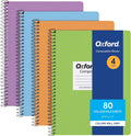 Composition Spiral Notebooks, 4 Pack, Cover Colors Vary, College Ruled Paper, 9-3/4 x 7-1/2 Inch School Journals