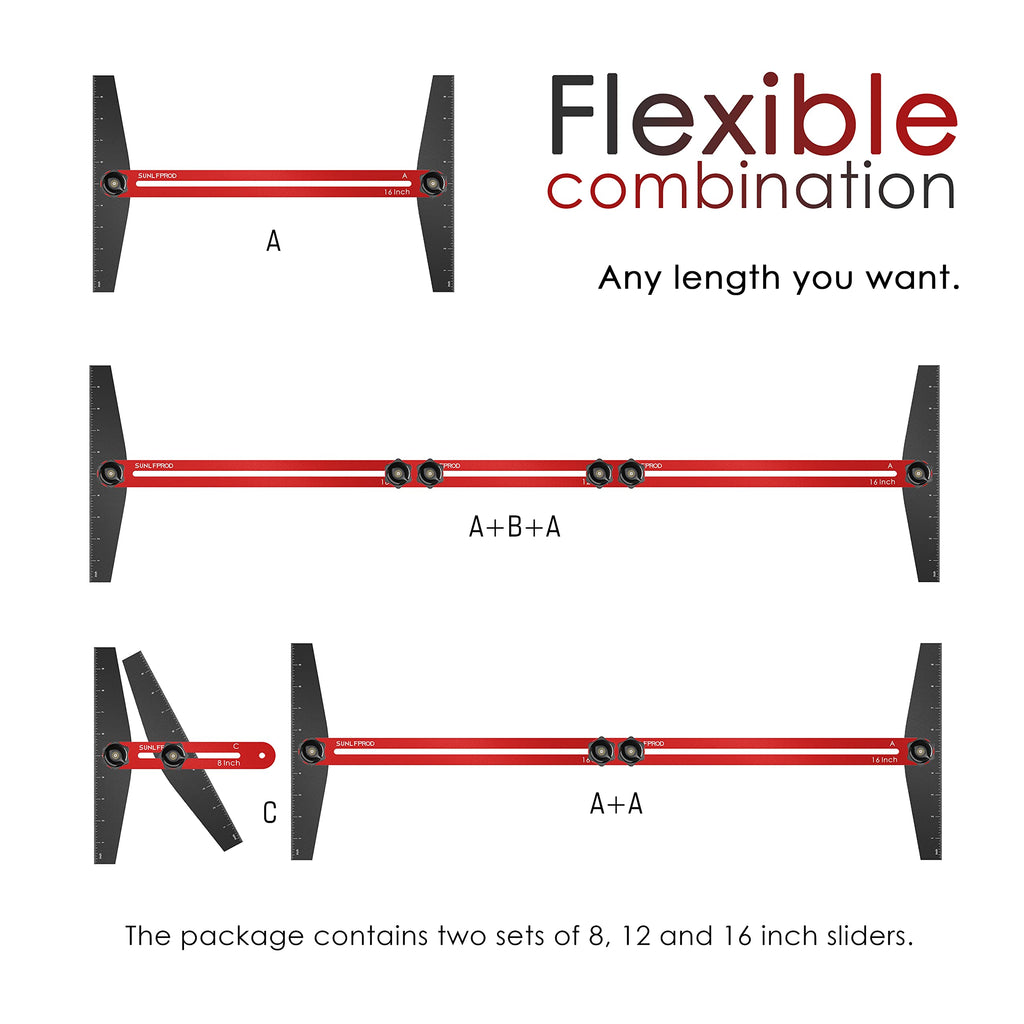 Stair Tread Template Tool - Solid Stair Tread Gauge, Tool for Stair