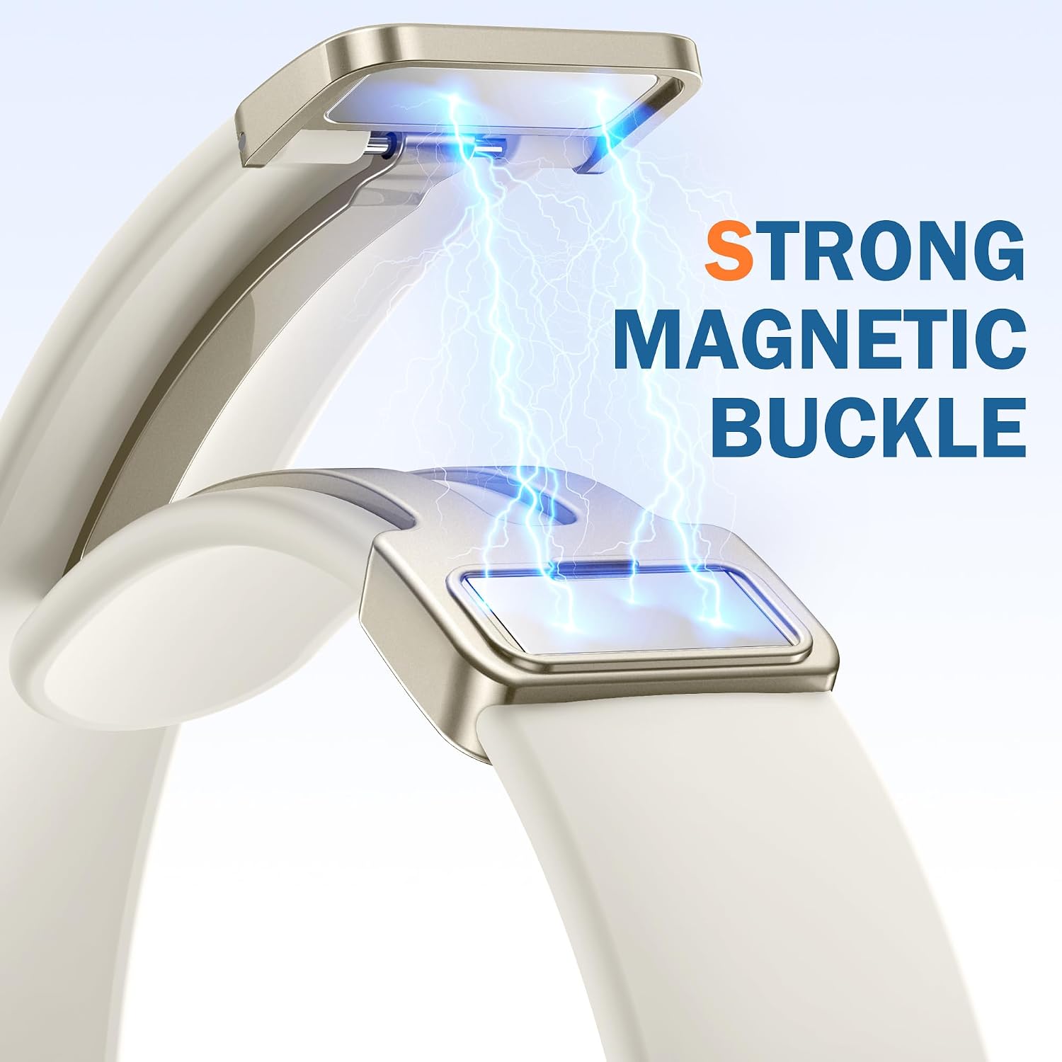 Slim Silicone Magnetic Band Compatible with Apple Watch Bands Women | Soft Breathable Thin Wristband 38mm 40mm 41mm