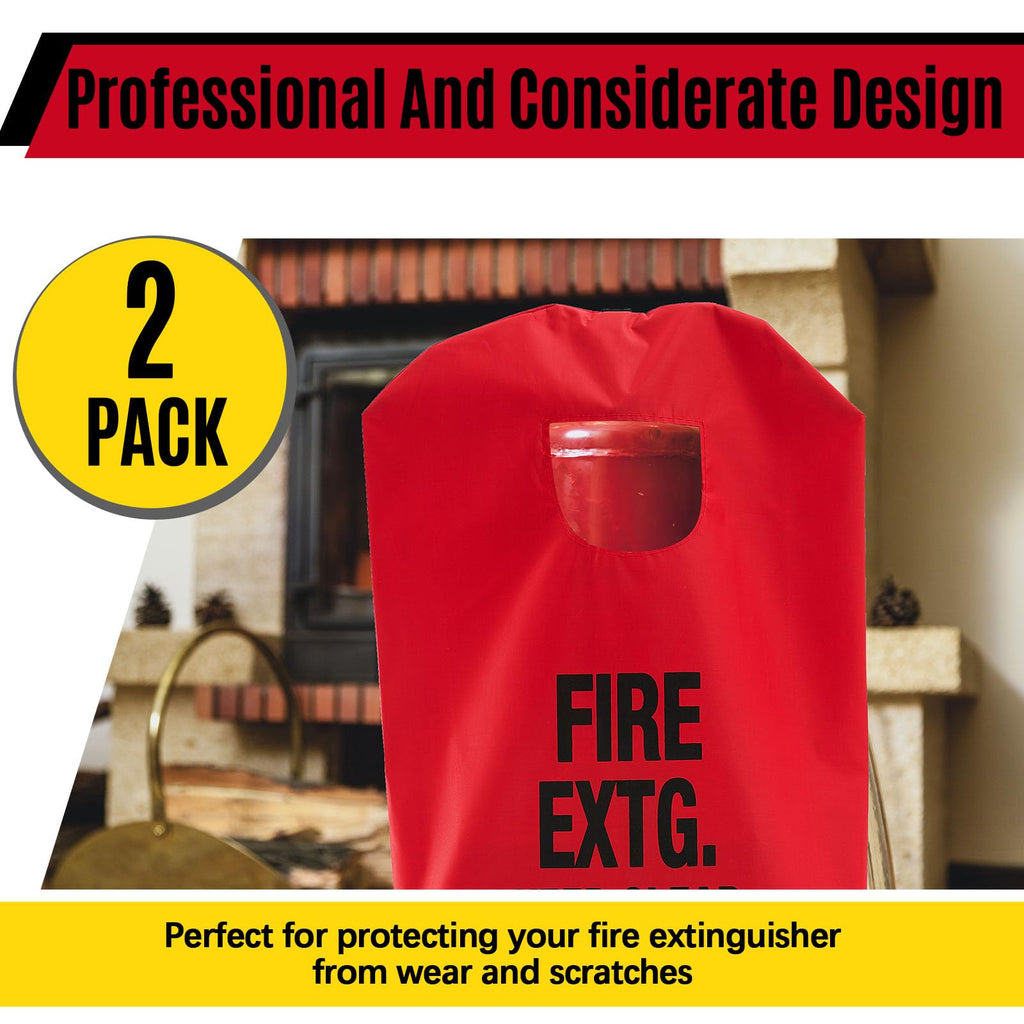 2 Pcs Fire Extinguisher Cover, 13-20lb