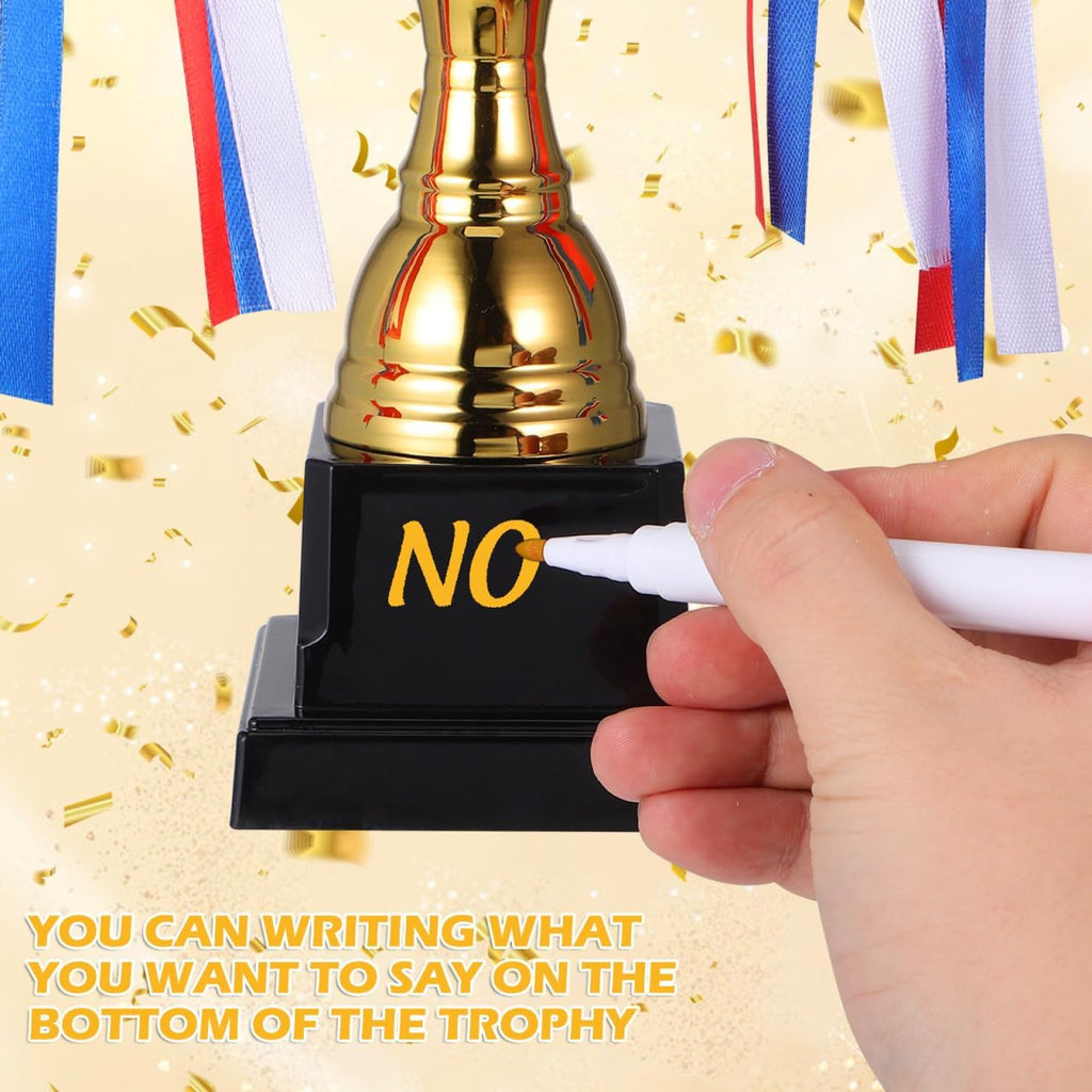 Trophy Cup, 9.6Inch Gold Large Trophy Award Trophies for Sports, Competitions, Tournaments, Party Favors for Winners