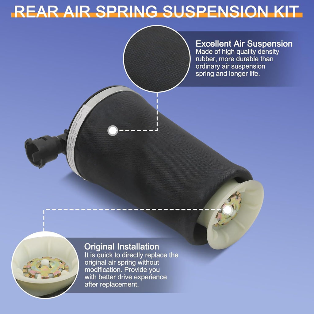 Rear Air Suspension Spring Bag Compatible with 1990-2011 Lincoln Town Car