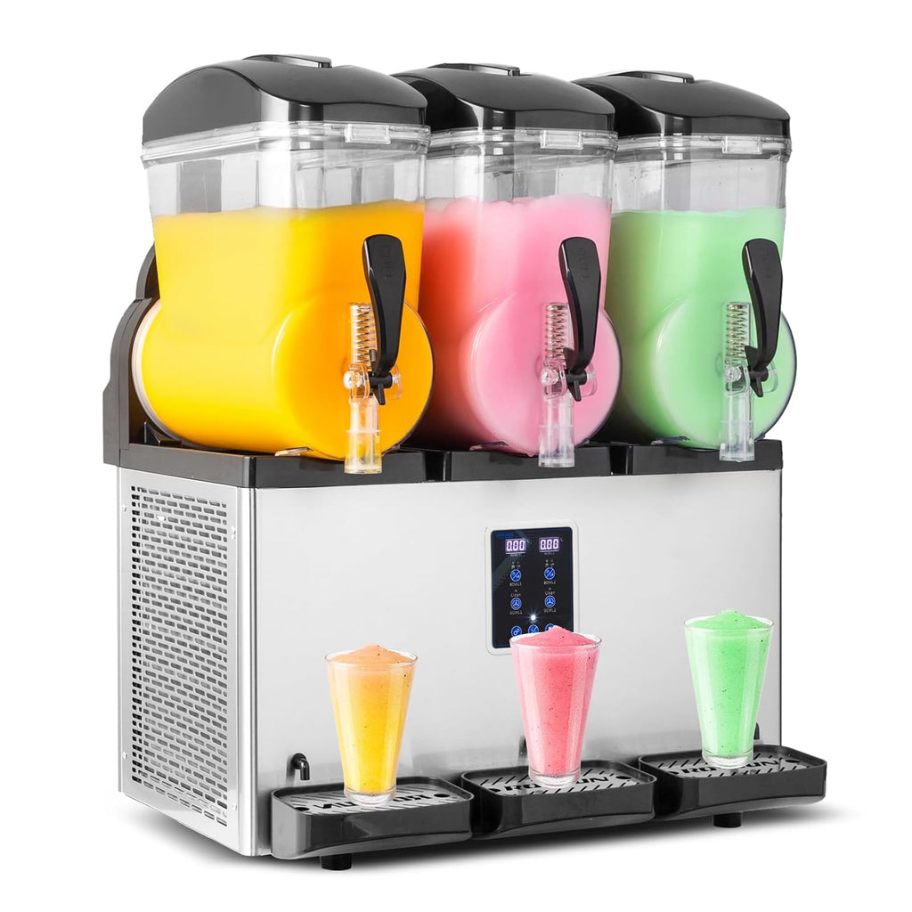 Commercial Frozen Drink Maker Slushy Machine, 15L X 3