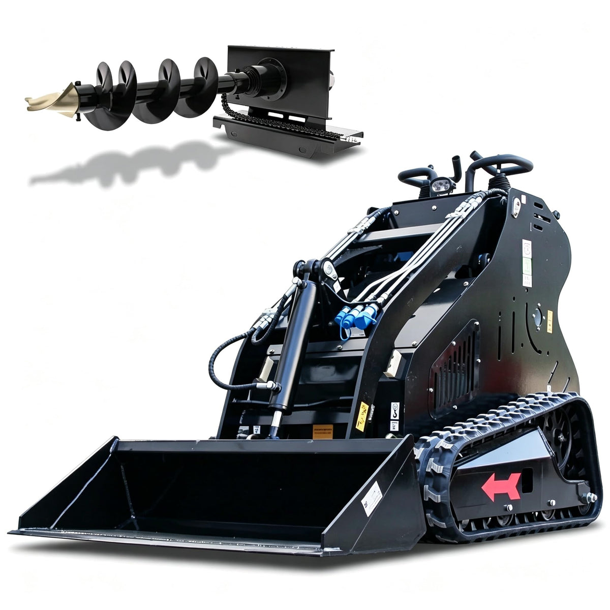 13.5HP Mini Skid Steer Loader with 45in Bucket Hydraulic Drive