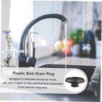 Angoily 2pcs Kitchen Sink Stopper Plastic Drain Waste Seal for Garbage Disposal for Kitchen Sinks Prevents Splashing and Clogs