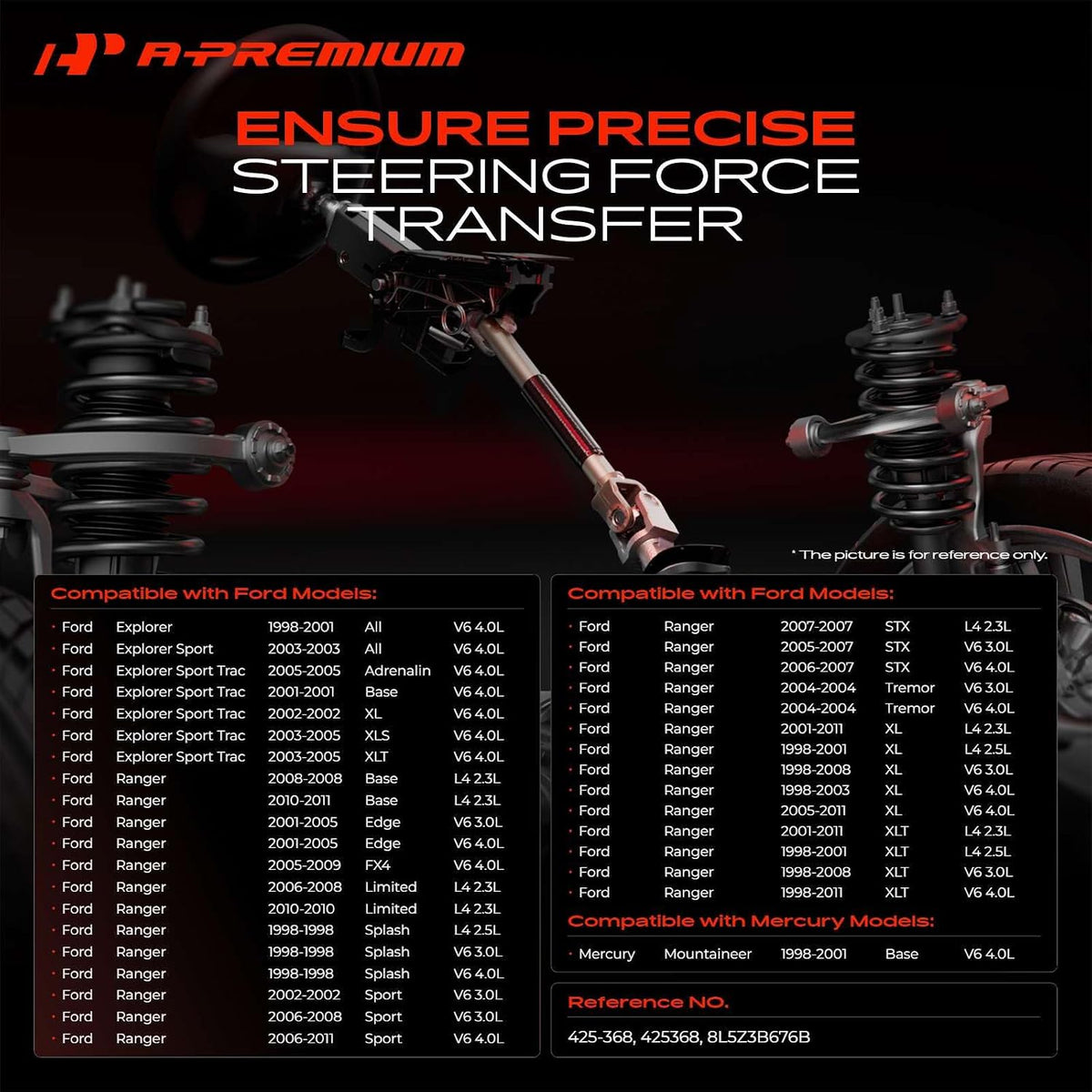 A-Premium Lower Steering Shaft Steering Column Shaft