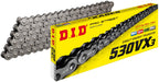 DID (530VX3X150ZB) Steel 150 Link High Performance VX Series X-Ring Chain with Connecting Link