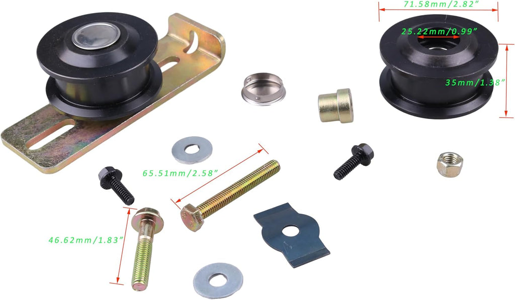 JEENDA 126-7890 Pulleys & Idler Kit Compatible with Toro/Exmark Mowers