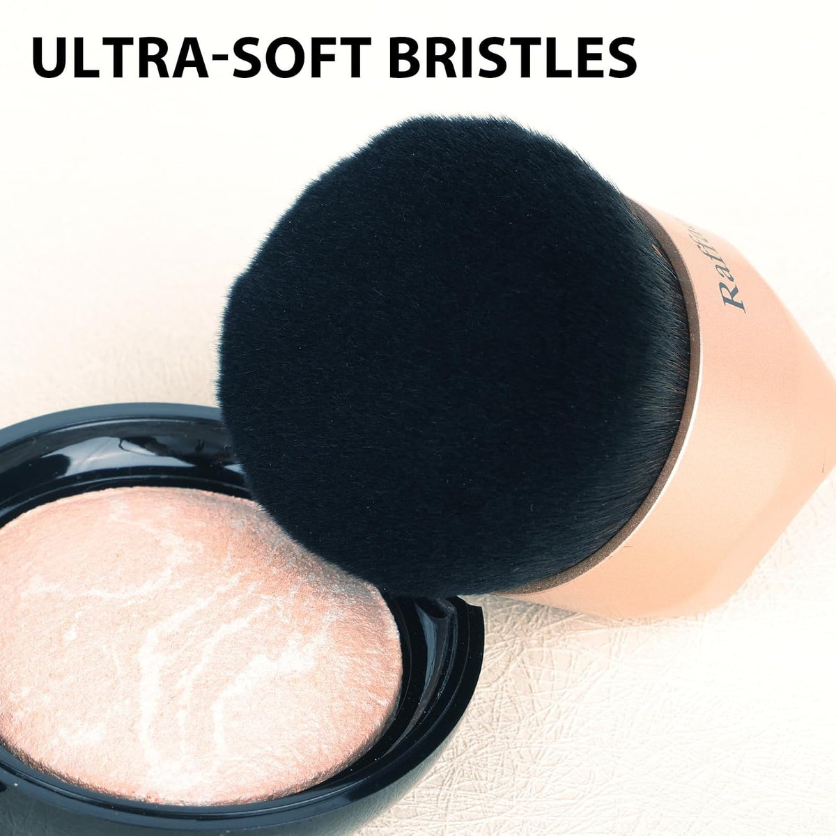 Angled kabuki Foundation Brush: Fast, Flawless Foundation - Dense Soft Bristles for Streak-Free Liquid, Cream &