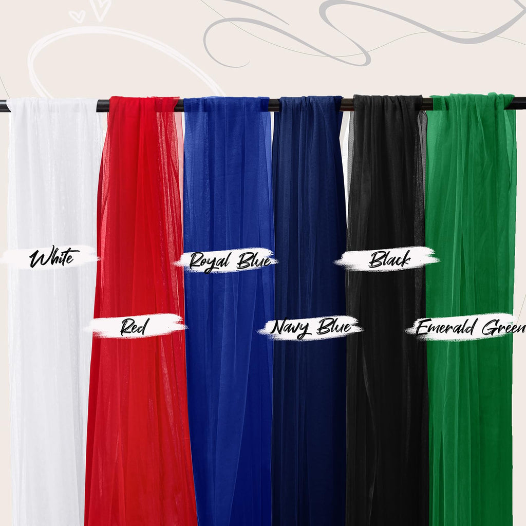 Black Tulle Fabric Roll, 54 Inch x 3 Yards