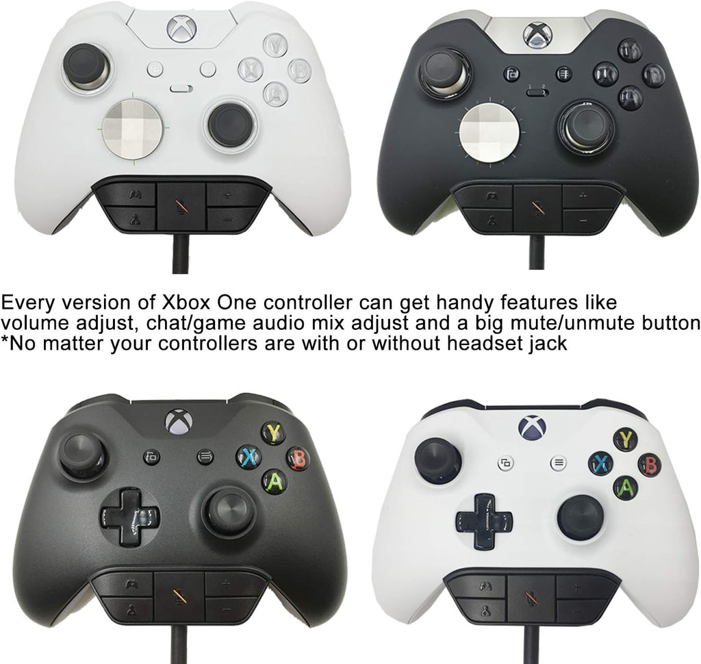 Stereo Headset Adapter for Xbox One & Xbox Series X|S Controller - Adjust Audio Balance (Game Sound & Voice Chat)