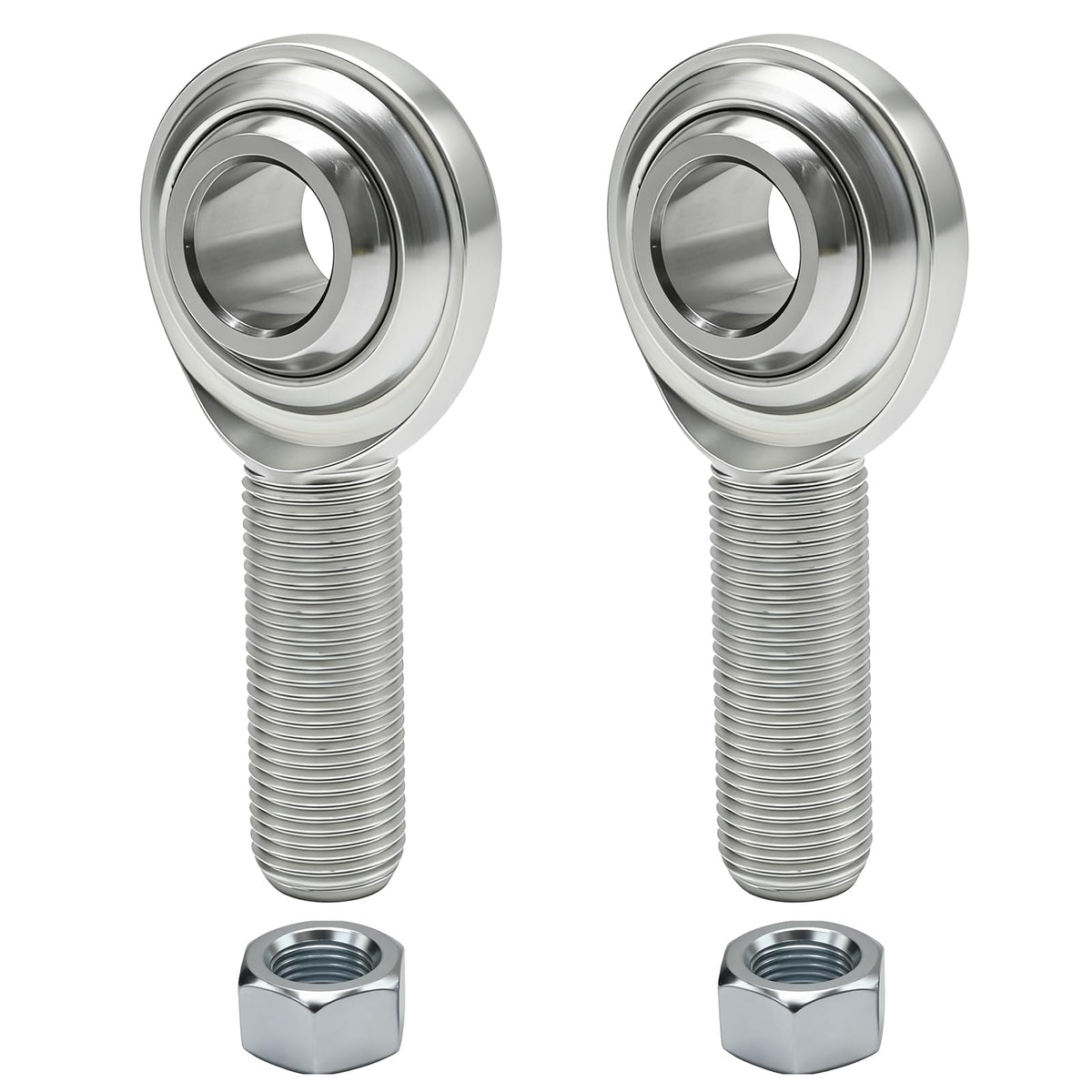 MDEOOSKY 2 PCS 5/8 Heim Joint CM10 Rod End Bearing, 5/8-18 Right Hand Male Thread with Jam Nuts, Ideal for Machinery and Automation