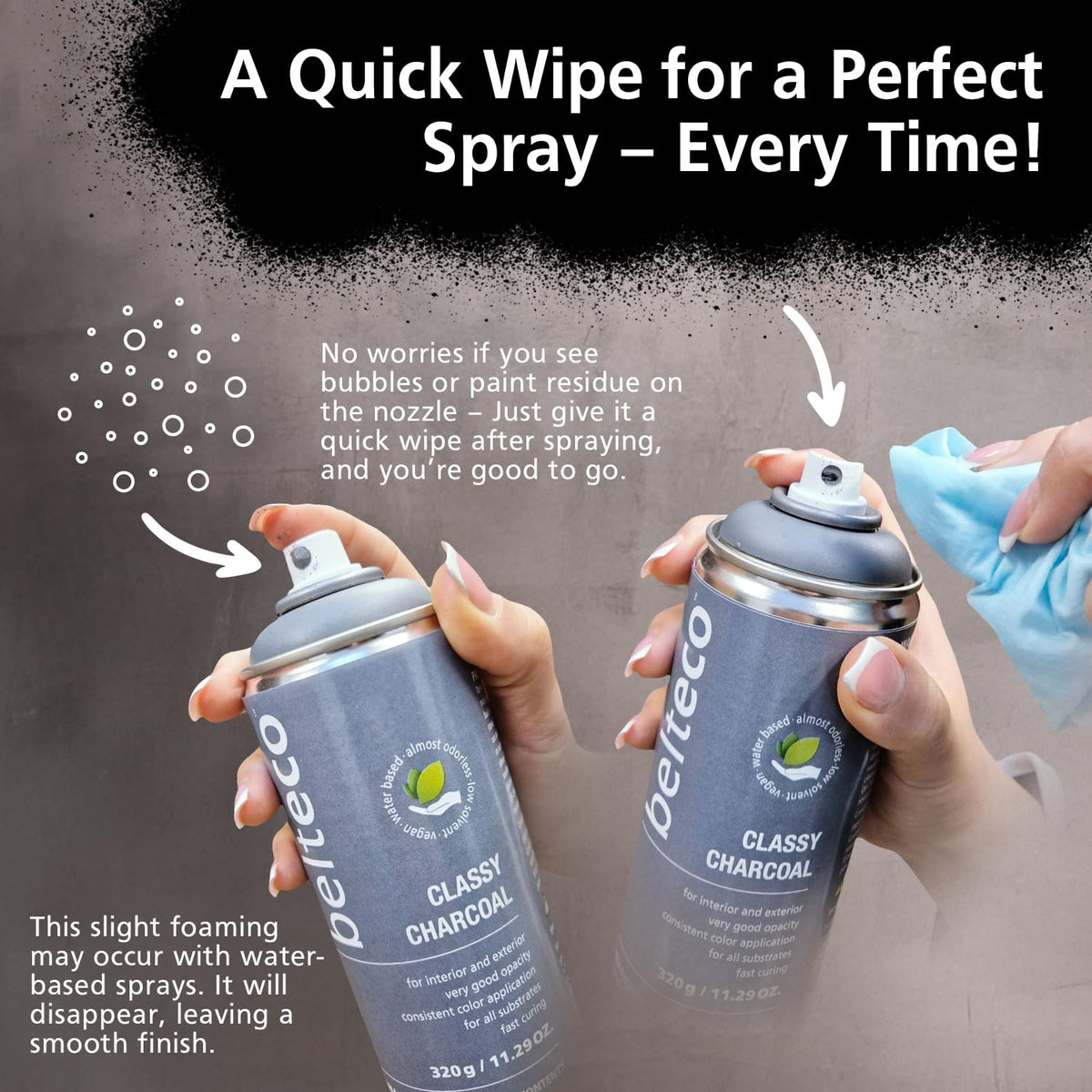 Spray Paint Black Matte | Water-based Matte Black Spray Paint