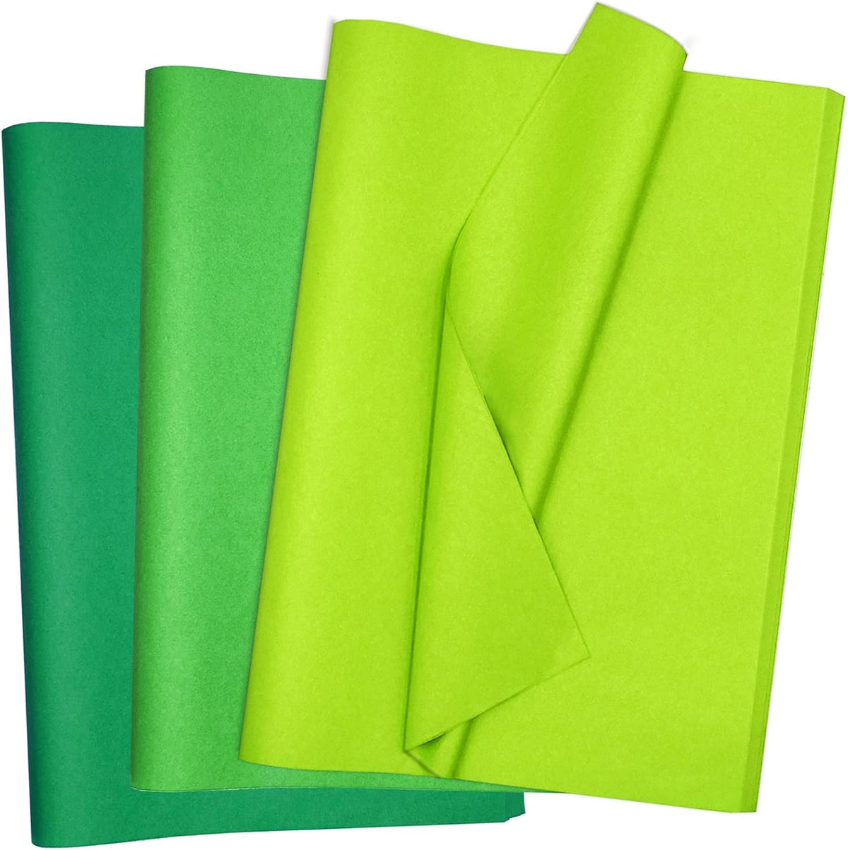 120 Sheet Mix Green Tissue Paper HMUIKFRY 20x14Inch Wrapping Paper
