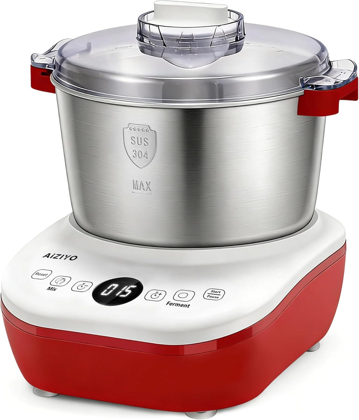DoughChief, 7.4QT Dough Mixer, Dough Maker with Ferment Function, Bread Maker with 304 Stainless Steel Bowl