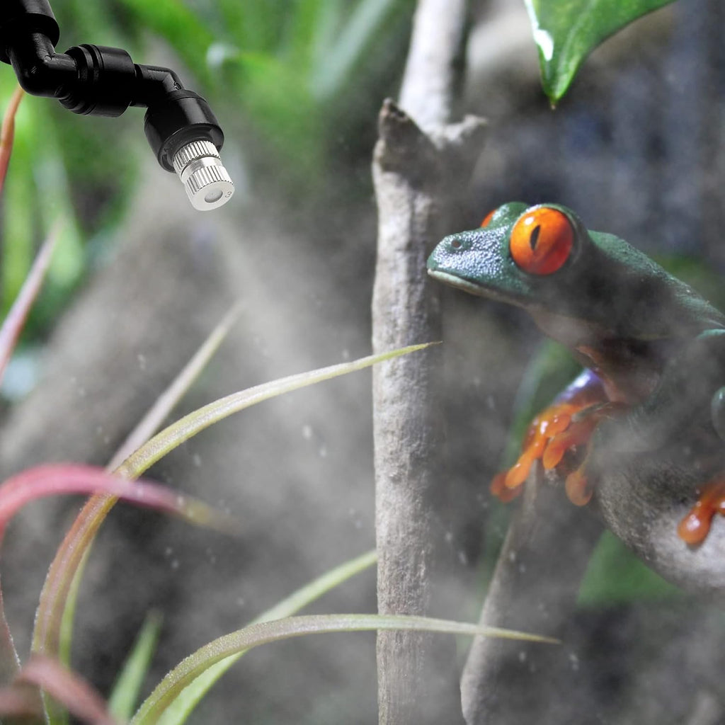 4 Pcs Reptile Mister Nozzle Terrarium Reptile Fogger with Valve