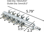 Aquarium Air Manifold 10Way Inline Flow Splitter Lever Valves