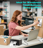 Thermal Shipping Label Printer, 4x6 Bluetooth Label Maker