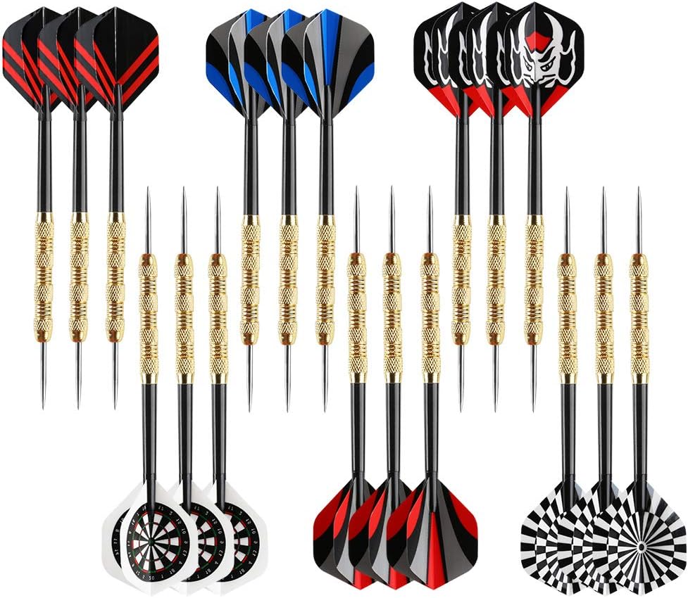 Metal Tip Darts, Steel Tip Darts, 14 Grams Professional Metal Darts, Darts Metal Tip Set, Metal Darts for Dartboard