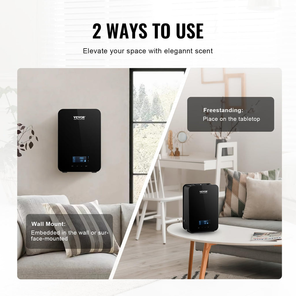 Upgrade HVAC Scent Diffuser, Smart Scent Air Machine for Home, 180ML with Cold Air Technology, Waterless Essential