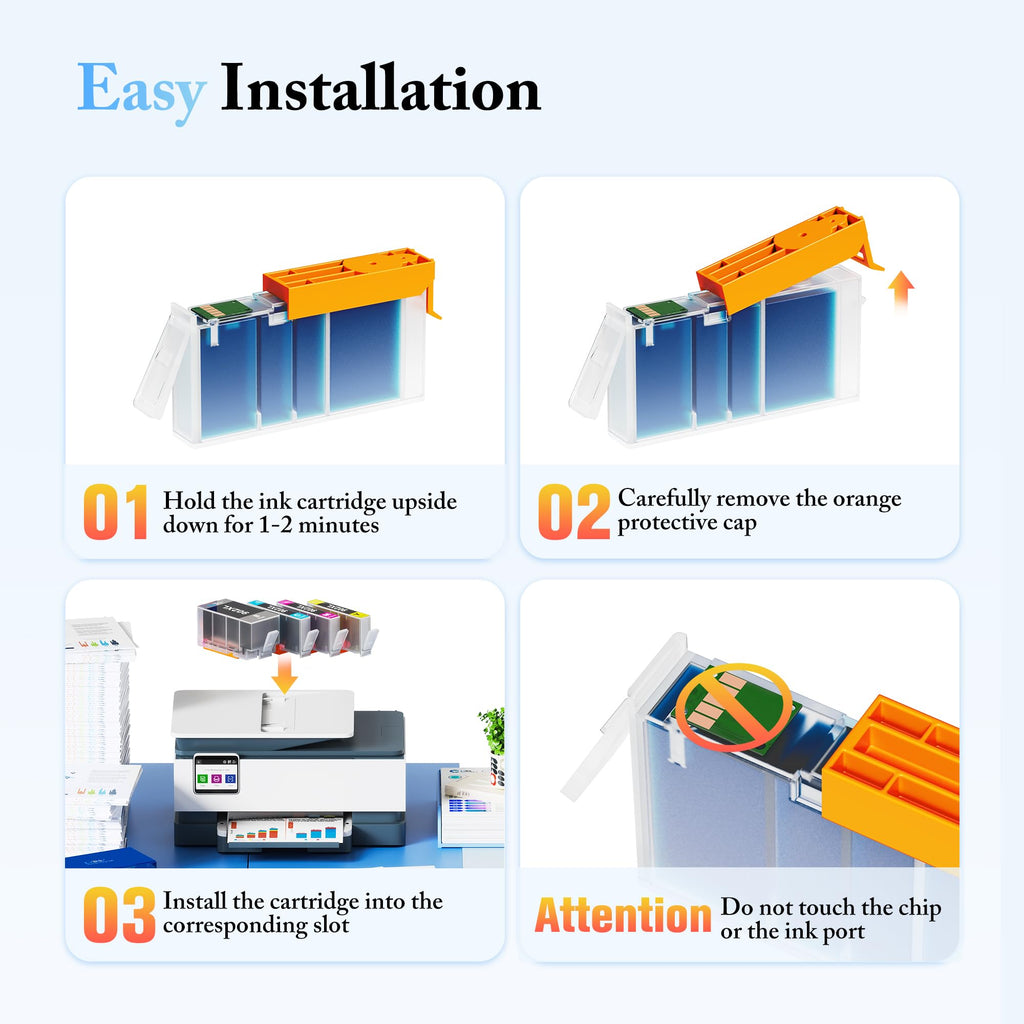 902XL Ink Cartridges for HP Printers Compatible Replacement