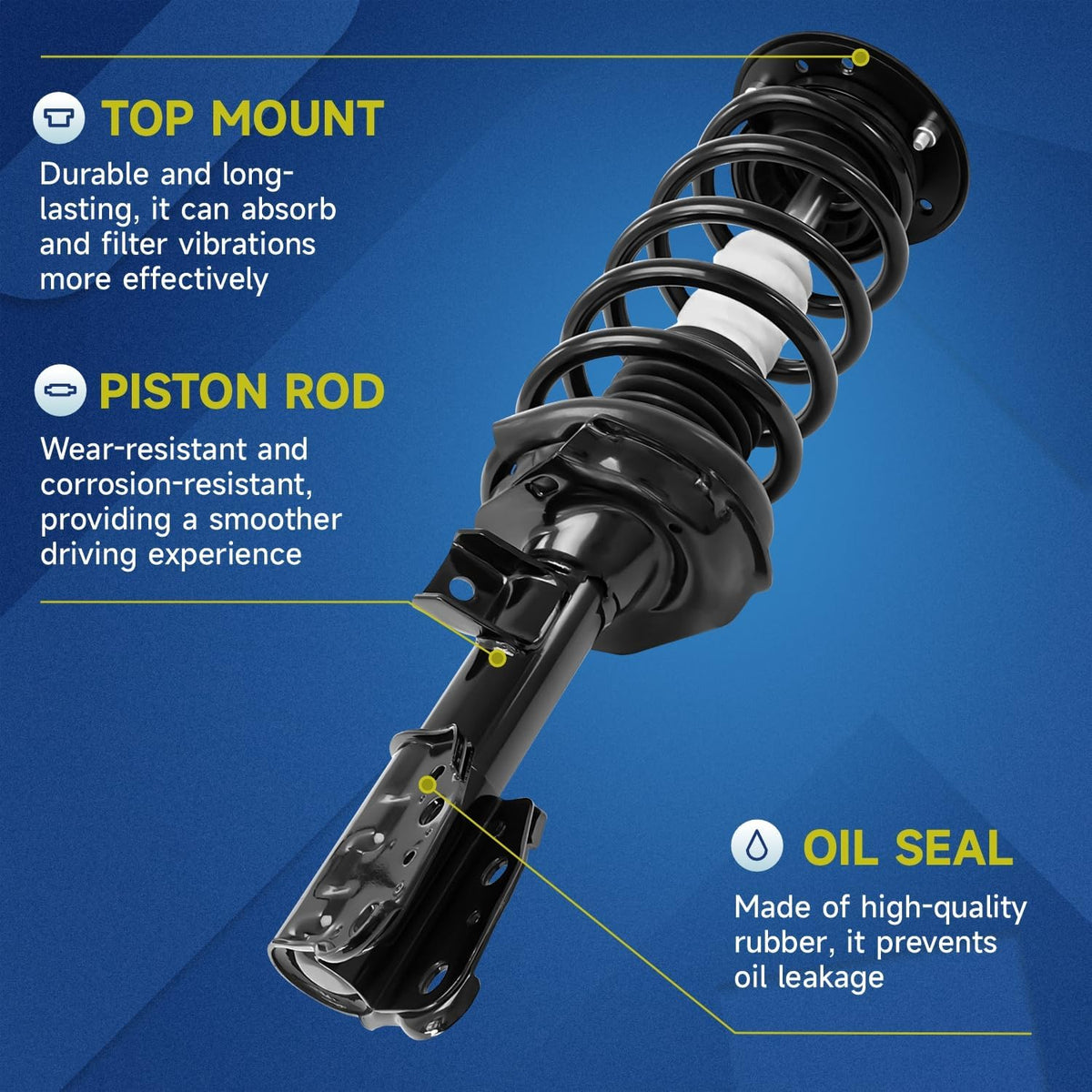 Vextone Front Shock Absorbers 172209 172210 for 2005-2006 Chevrolet Equinox