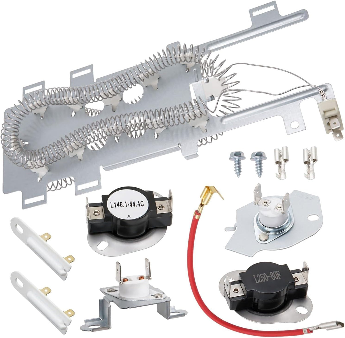 Dryer Heating Element Kit MEDB725BW0 MEDB750YW1 Replacement Component 5400W 240V Compatible with Maytag