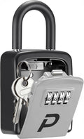 Key Lock Box, Lockbox for Keys Outdoor Combination Security Lockbox Outside Portable Storage Safe Box for Realtor and