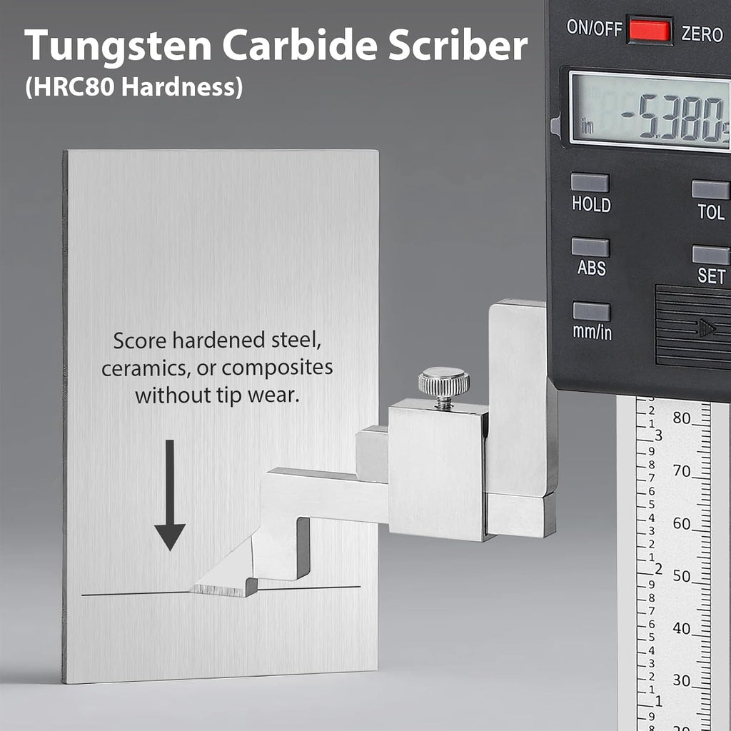 12" (300mm) Digital Height Gauge 0.0005"/0.01mm Resolution