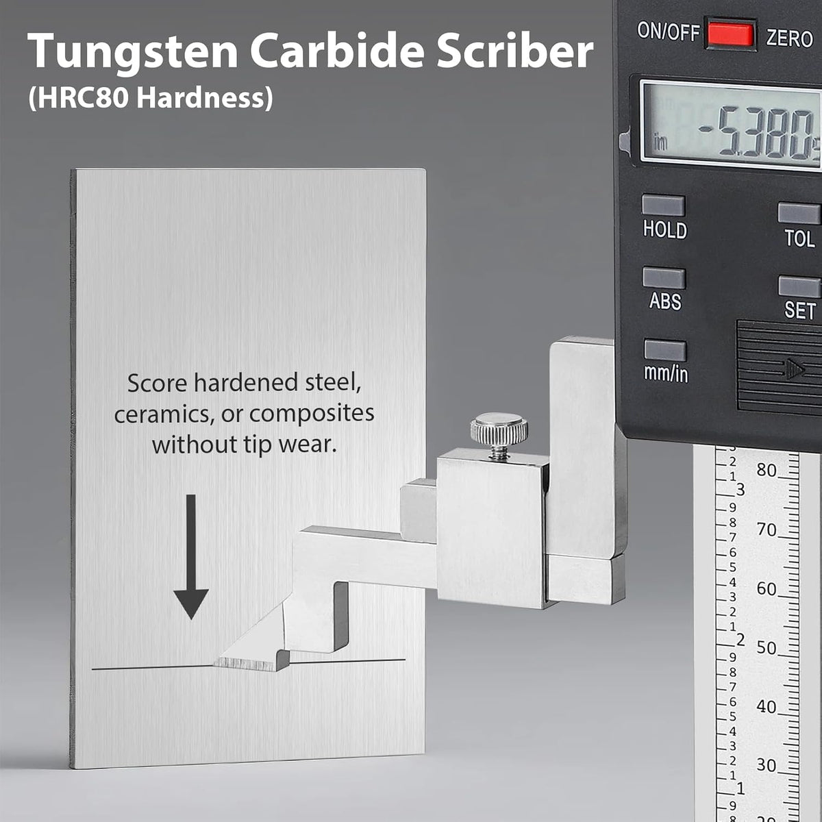 12" (300mm) Digital Height Gauge 0.0005"/0.01mm Resolution