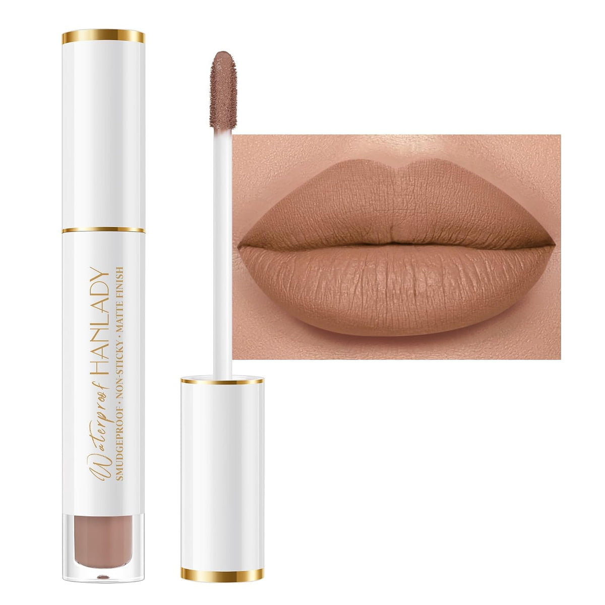 Nude Lipstick Long Lasting Lipsticks for Women Smudgeproof