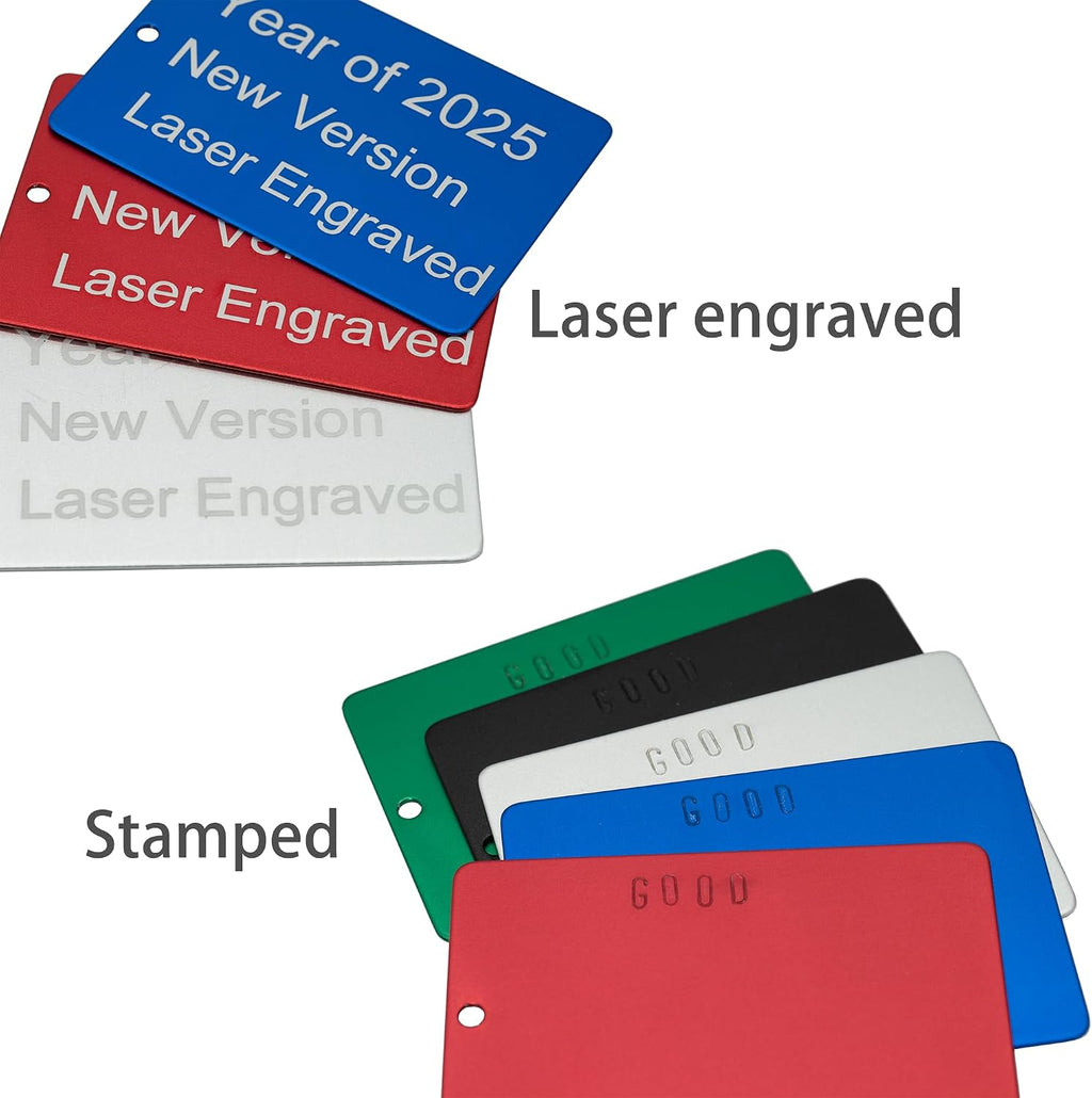 Anodized Aluminum Engraving Blanks 2x3 Inch 25 Pack (Black)
