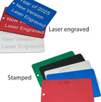 Anodized Aluminum Engraving Blanks 2x3 Inch 25 Pack (Black)
