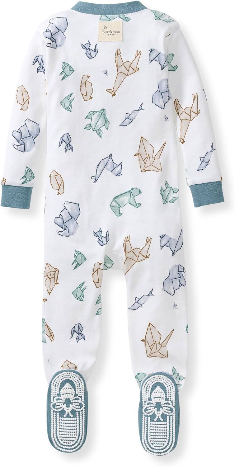 Boys Organic Cotton, Snug Fit Footed Sleeper Pajamas
