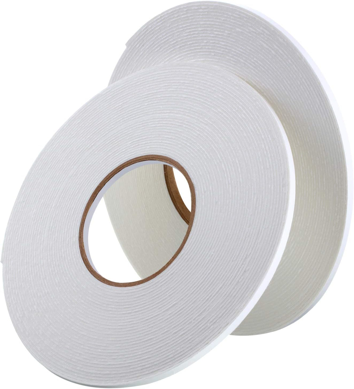 3 Rolls Double Sided Foam Tape, 1/4 Inch by 50 Feet, White
