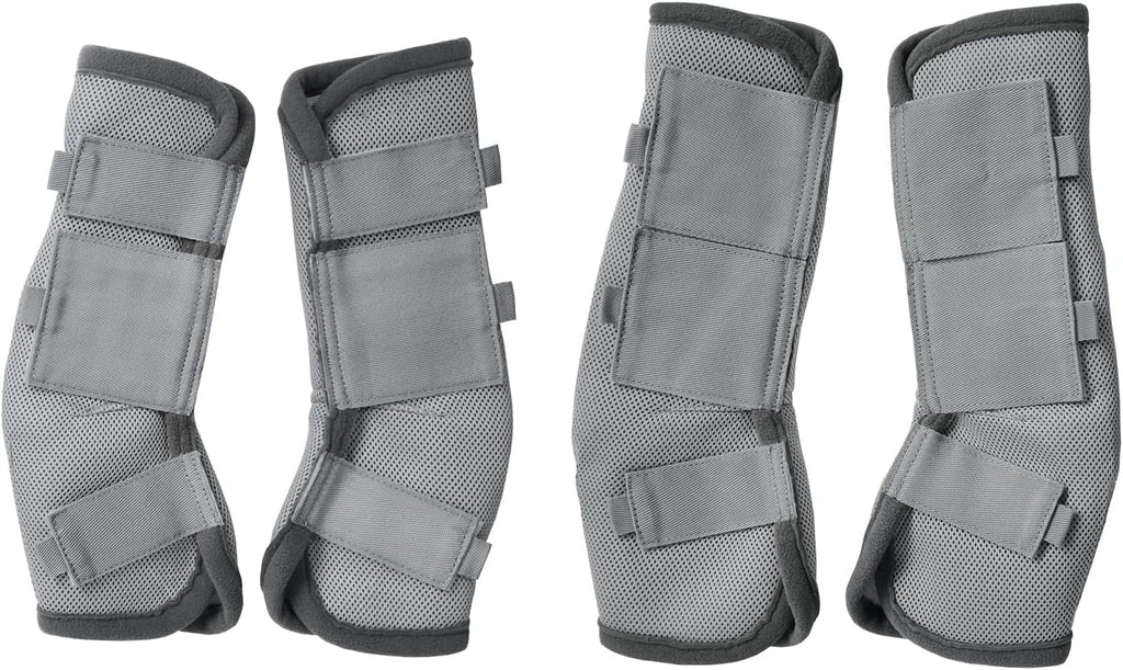 Horse Fly Boots Set of 4, Breathable Mesh Fly Boots for Horses